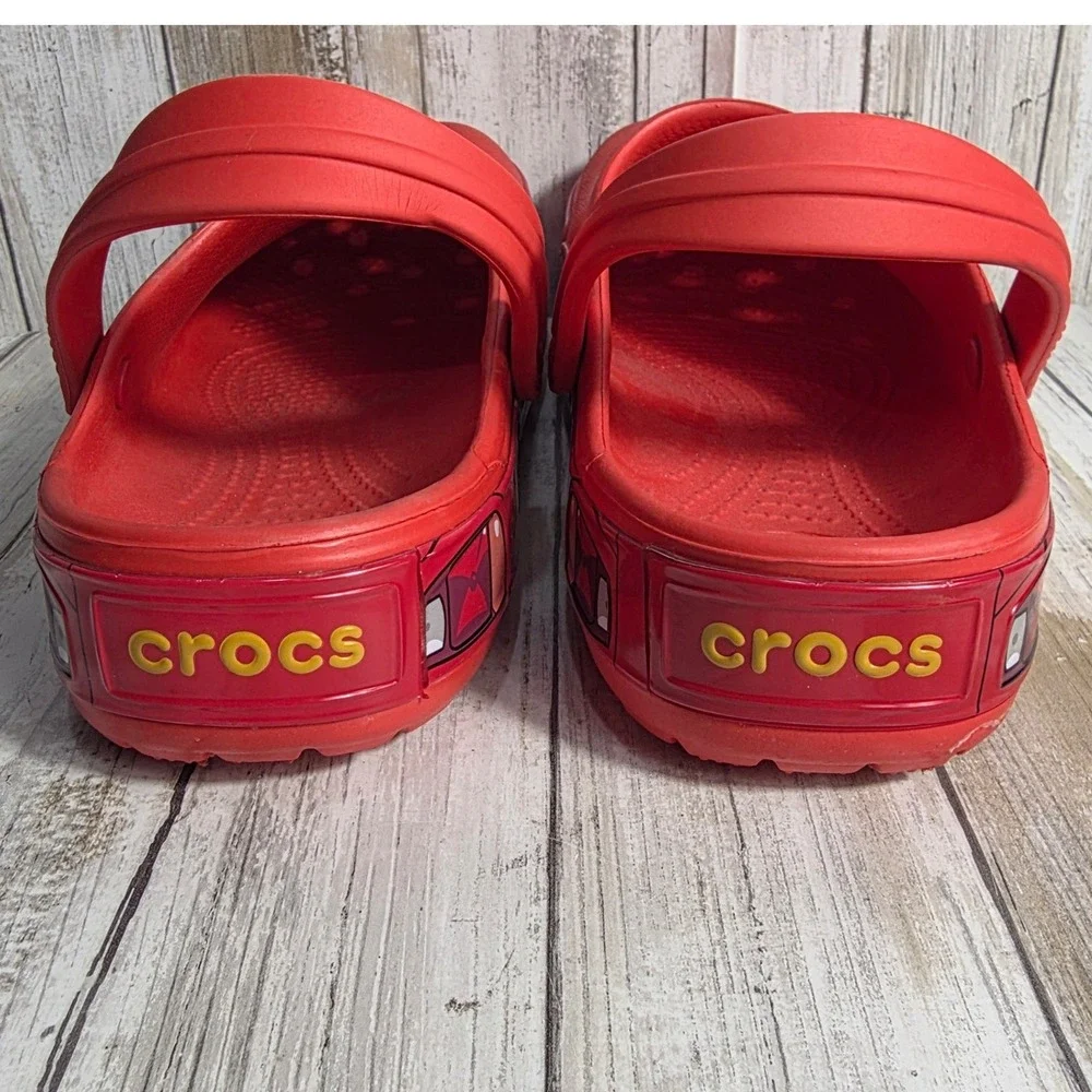 Crocs Lightning McQueen Disney Pixar Cars Red Clogs Mens 9 Womens 11  NEW NO TAG